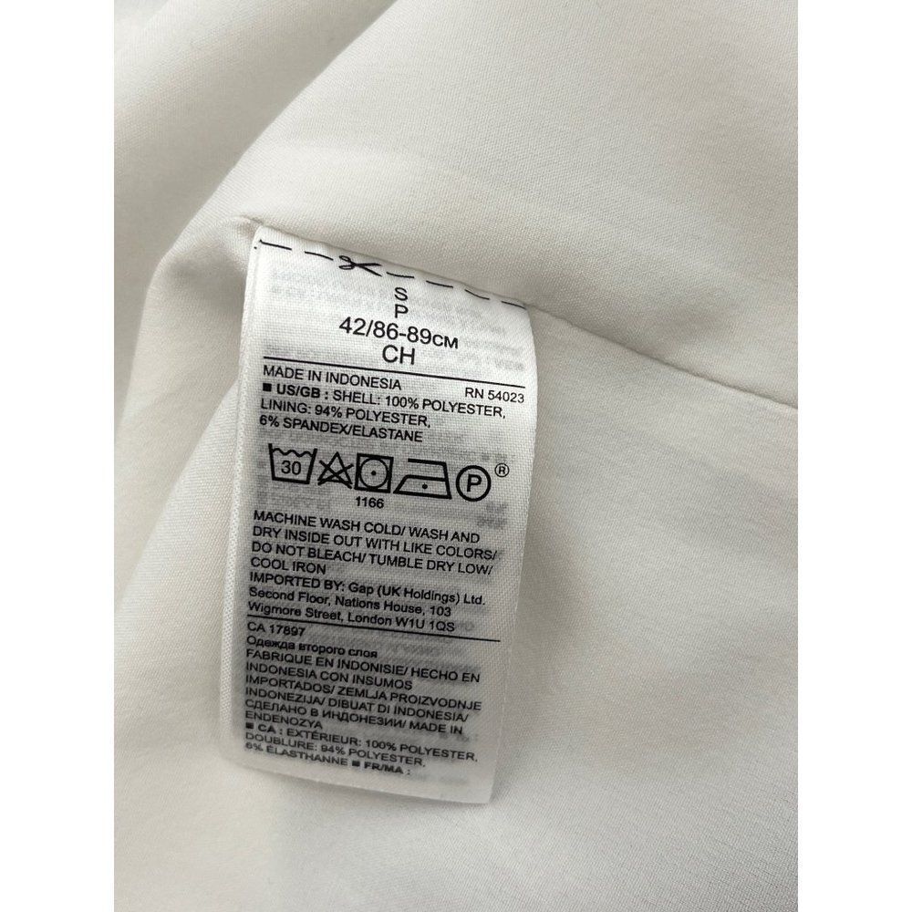Banana Republic Black & White 3/4 Flare Sleeve Tie Waist Shift Dress Size S - Picture 9 of 9